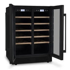 Vinoteca doble zona Les Petits Champs empotrable 42 botellas - CAVCEDB42