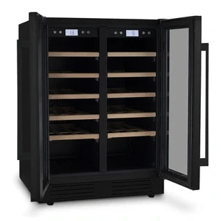 Vinoteca doble zona Les Petits Champs empotrable 42 botellas - CAVCEDB42