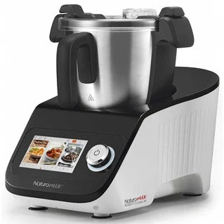 Naturamix multifunctional food processor with built-in scale and touchscreen + extra bowl included, food processor + bowl