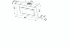 Roblin Capsule 900 VERRE black extractor hood without motor – 6411102