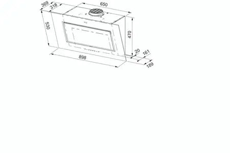 Campana sin motor / motor Roblin Cápsula 900 CRISTAL Negro Sin motor - 6411102