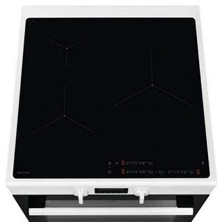Electrolux SurroundCook LKI64890BW - Range cooker - freestanding - width: 59.6 cm - depth: 60 cm - height: 85 cm - with self-cleaning system - white