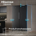Hisense FT3K310SAIE FreshFit stainless steel upright freezer