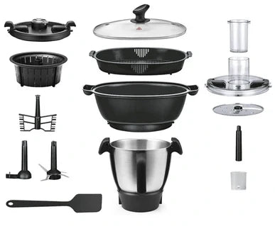 Robby multifunction food processor with integrated scale and touchscreen