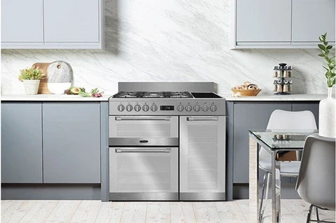 Cocina de libre instalación Leisure CUISINEMASTER PRO 100CM GAS Y VITRO INOX - PR100F560X