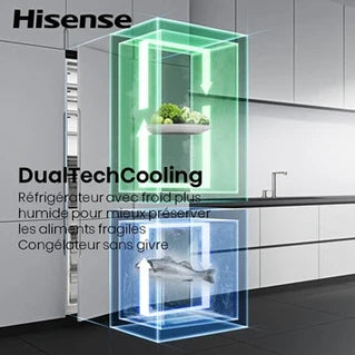 Frigorífico combi Hisense RB3B250NEWE1 blanco