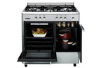 Airlux AA9PCGIX2 Butamax Range Cooker - Butanette 90cm Gas Black Stainless Steel