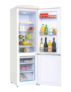 Frigelux CB255RC bottom-freezer refrigerator, vintage retro 1950s style
