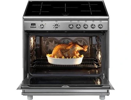 Smeg Standherd 90 cm Induktion Edelstahl - SCD90IMX9-1