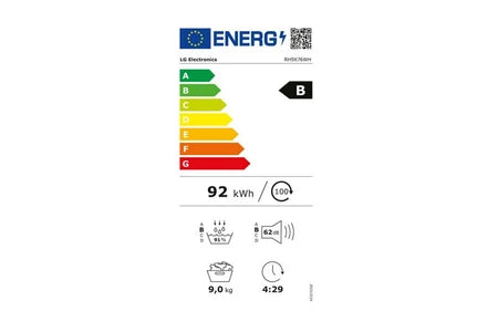 Secadora con bomba de calor LG 9kg 60cm RH9X76WH