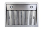 CombiSteel professional stainless steel canopy extractor hood with motor, 900 mm
