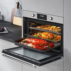 Horno empotrado Linarie Horno empotrado esmalte liso LABO73MX2 73 litros Multifunción 2 bandejas color cristal negro-Inox