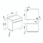 Cocina independiente Smeg CX90GM