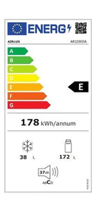 Airlux ARI200DA Kühl-Gefrierkombination oben - Einbau - 145 cm