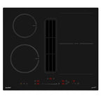 Hob with integrated extractor Comfee 60 cm induction extractor hob, 4 burners + integrated extractor 638m³/h with plinth extraction kit, 7400W, A++