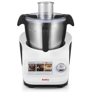 Robby multifunction food processor with integrated scale and touchscreen