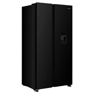Gedtech multi-door refrigerator, American-style GSBS510BL 510L (324L + 181L) – No Frost, Black