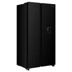 Gedtech multi-door refrigerator, American-style GSBS510BL 510L (324L + 181L) – No Frost, Black