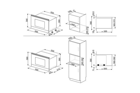Smeg Combination microwave MP722PO