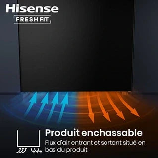 Hisense FT3K310SAIE FreshFit stainless steel upright freezer