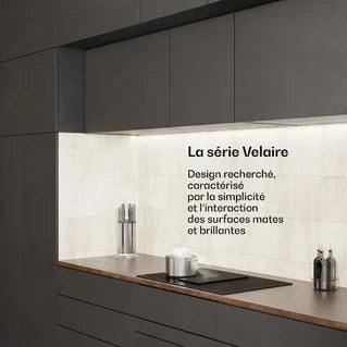 Hob with integrated extractor KLARSTEIN Velaire elegant minimalist 80 cm induction hob with integrated extractor, 8400W, Black