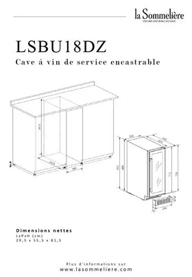 Vinoteca de servicio La Sommelière LSBU18DZ