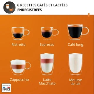 Krups Sensation Lait EA912HF1 Kaffeemaschine Anthrazitgrau + Wartungskit