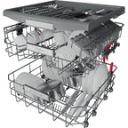 Whirlpool W0BD851AX Vollintegrierbarer Geschirrspüler Silber