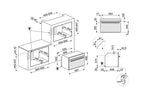 Kombinierte Mikrowelle Smeg SO4602M1NR
