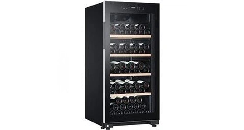 Vinoteca de servicio Haier hws116gae - de libre instalación - 116 botellas al. 126,5 x an. 59,5 cm - negro