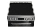 Indesit I6V5LCX stainless steel ceramic cooker