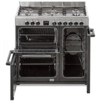 Continental Edison gas range cooker with 3 electric ovens CECP903FIX 5