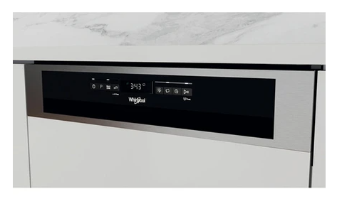 Whirlpool W0BD851AX Vollintegrierbarer Geschirrspüler Silber