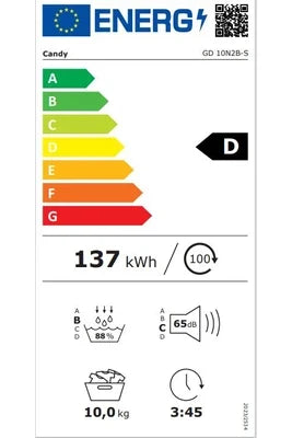 Secadora bomba de calor Candy GD 10N2B-S Blanco