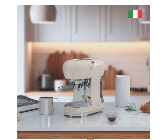 Smeg ECF02CREU Siebträgermaschine, creme