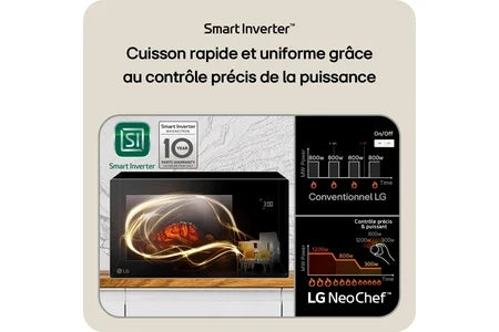 Microondas combinado LG MJ3965ACS inox