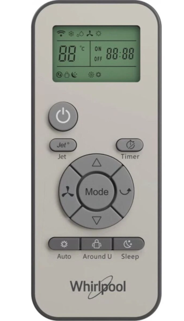 Mobiele Airconditioner Reversible Whirlpool PACF212HPW – 3300 W, Klasse A/A+, R290, 6th Sense