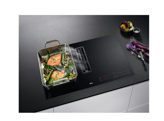 Hob with integrated extractor Aeg CCE84543CB + INTEGRATED EXTRACTOR