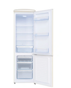 Frigelux CB255RC bottom-freezer refrigerator, vintage retro 1950s style