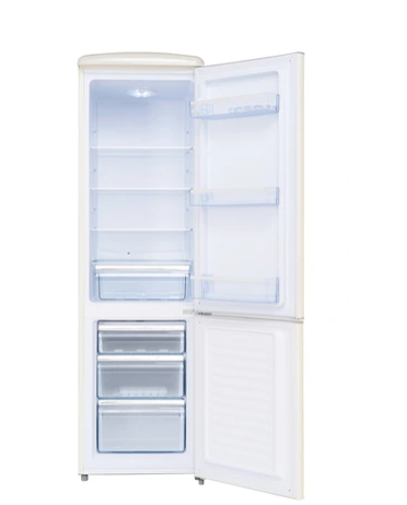 Frigelux CB255RC bottom-freezer refrigerator, vintage retro 1950s style