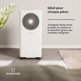 Klimaanlage mobil KLARSTEIN Aero Ring 9K Mobile Smart Klimaanlage 9000 BTU für max. 31 m² mit Sprachsteuerung Weiß