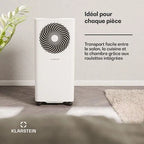 Klimaanlage mobil KLARSTEIN Aero Ring 9K Mobile Smart Klimaanlage 9000 BTU für max. 31 m² mit Sprachsteuerung Weiß