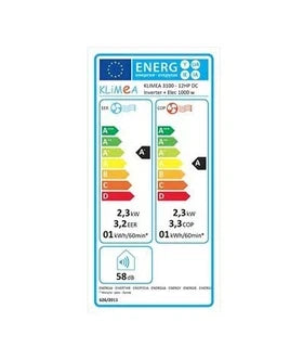 Klimea fixed 12 HP inverter air conditioner, 3.1 kW