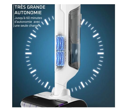 Rowenta X-Clean 10 GZ7035WO cordless vacuum and mop cleaner White