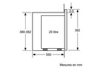 Bosch BFL423MB1F AccentLine Solo-Mikrowelle