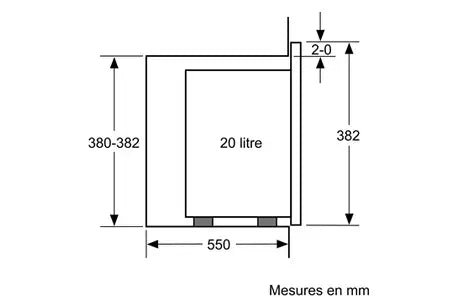 Bosch BFL423MB1F AccentLine Solo-Mikrowelle