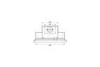 Campana extractora decorativa de pared Roblin decorativa inclinada acero inoxidable cristal de 80cm de ancho