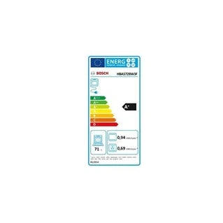Horno empotrable Bosch Horno multifunción integrable 71l 60cm pirólisis blanco HBA572BW3F