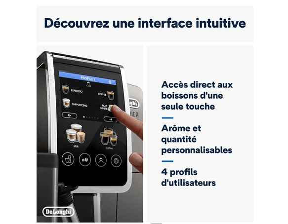 DeLonghi FEB3895.TB Dinamica Plus Titanium Kaffeevollautomat