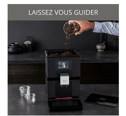 Krups Kaffeemaschine mit Mahlwerk INTUITION PREFERENCE SCHWARZ 11 GETRÄNKE EA873810